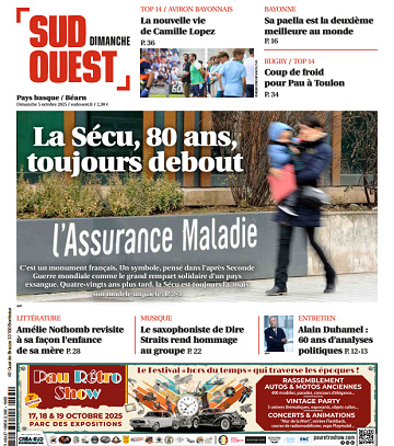 Sud Ouest (2 Éditions) Du Dimanche 5 Octobre 2025