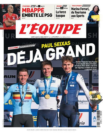 L’equipe du Lundi 6 Octobre 2025