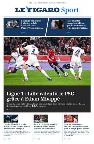 Le Figaro Sport - 6 Octobre 2025