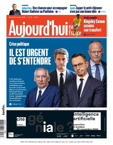 Aujourd’hui en France - 8 Octobre 2025