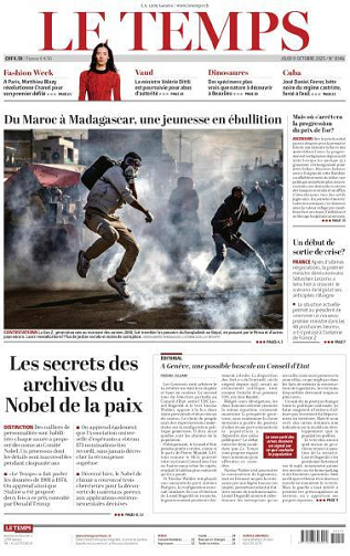 Le Temps - 9 Octobre 2025