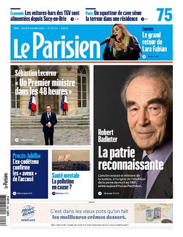 Le Parisien - 9 Octobre 2025