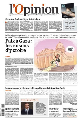 L’Opinion - 10-11 Octobre 2025