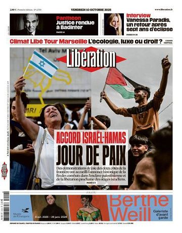 Libération du Vendredi 10 Octobre 2025