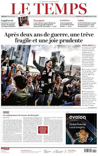 Le Temps - 10 Octobre 2025