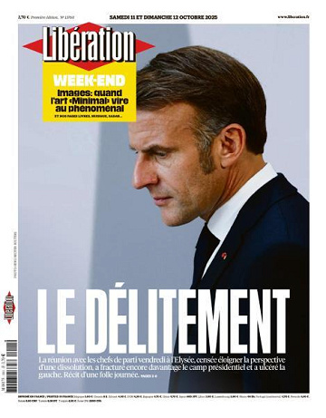 Libération du Samedi 11 et Dimanche 12 Octobre 2025