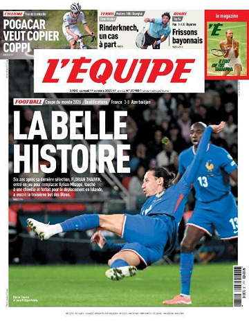 L’equipe du Samedi 11 Octobre 2025