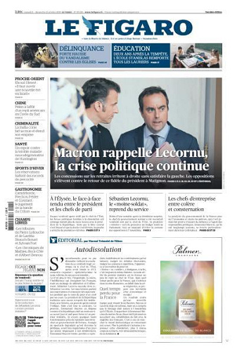 Le Figaro du Samedi 11 et Dimanche 12 Octobre 2025