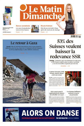 Le Matin Dimanche - 12 Octobre 2025