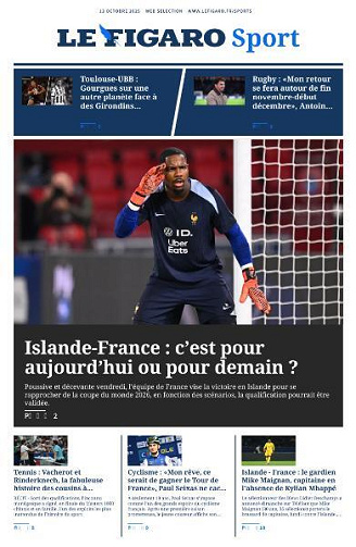 Le Figaro Sport - 13 Octobre 2025