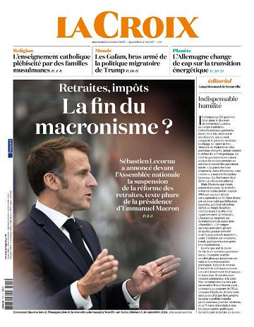 La Croix - 15 Octobre 2025