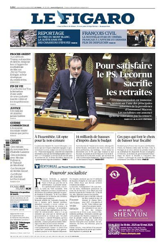Le Figaro du Mercredi 15 Octobre 2025