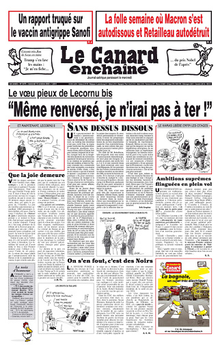 Le Canard enchaîné NR 5475 Du Mercredi 15 Octobre 2025