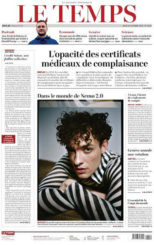 Le Temps - 16 Octobre 2025