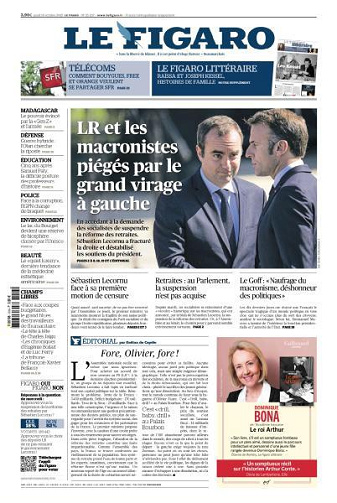 Le Figaro du Jeudi 16 Octobre 2025