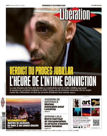Libération du Vendredi 17 Octobre 2025