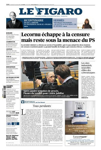 Le Figaro du Vendredi 17 Octobre 2025