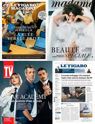 Pack Le Figaro et ses 3 suppléments - Vendredi 17 Octobre 2025