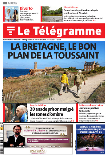 Le Télégramme (19 éditions) - 18 Octobre 2025