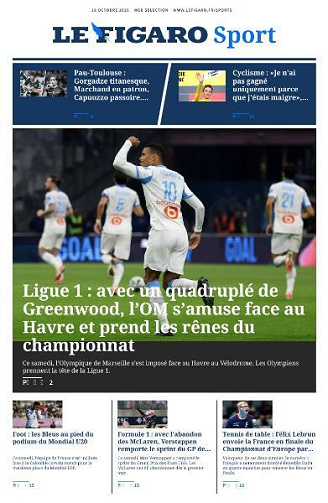 Le Figaro Sport - 19 Octobre 2025