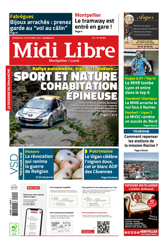 Midi Libre (14 Éditions) Du Dimanche 19 Octobre 2025