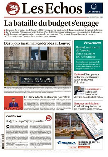 Les Echos - 20 Octobre 2025
