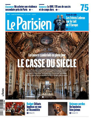 Le Parisien - 20 Octobre 2025