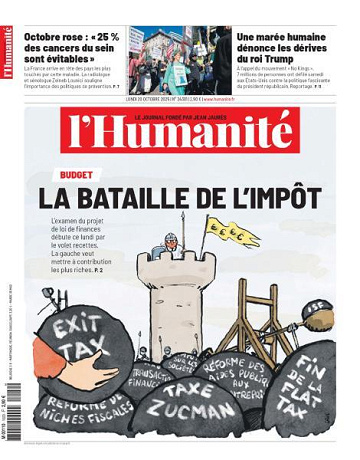 L'Humanite - 20 Octobre 2025