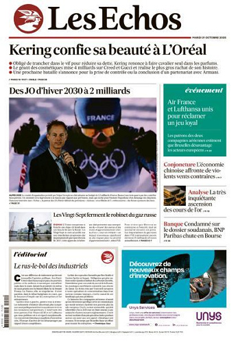 Les Echos - 21 Octobre 2025