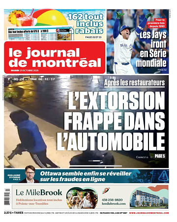 Le Journal de Montréal - 21 Octobre 2025