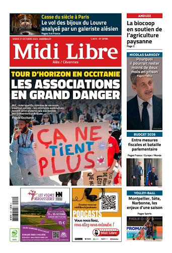 Midi Libre (15 Éditions) Du Mardi 21 Octobre 2025