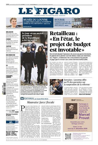 Le Figaro du Mercredi 22 Octobre 2025