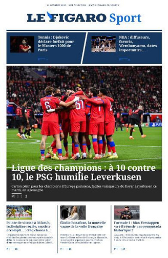 Le Figaro Sport - 22 Octobre 2025