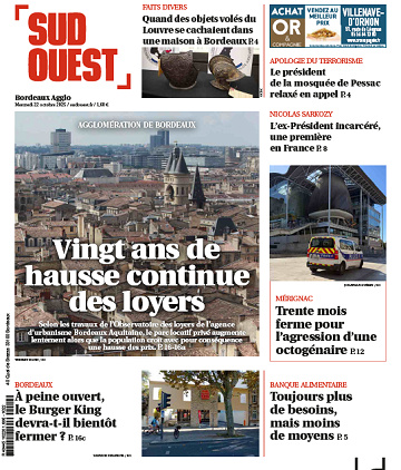 Sud Ouest (7 éditions) - 22 Octobre 2025