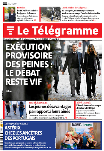 Le Télégramme (19 éditions) - 22 Octobre 2025