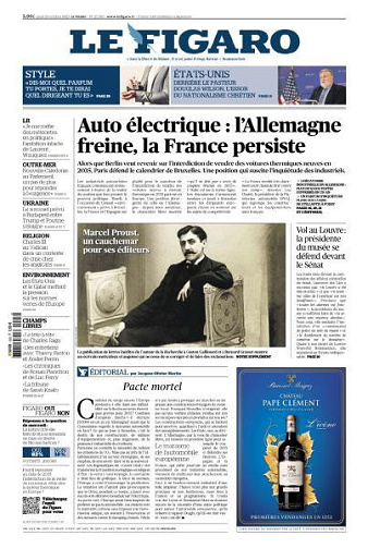Le Figaro du Jeudi 23 Octobre 2025
