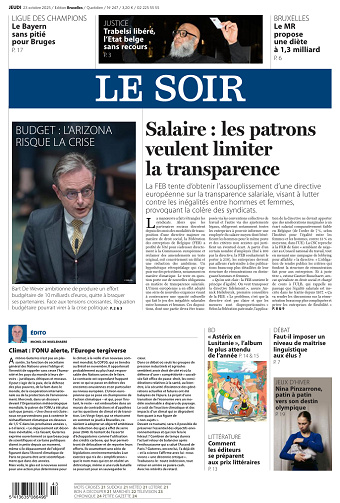 Le Soir - 23 Octobre 2025
