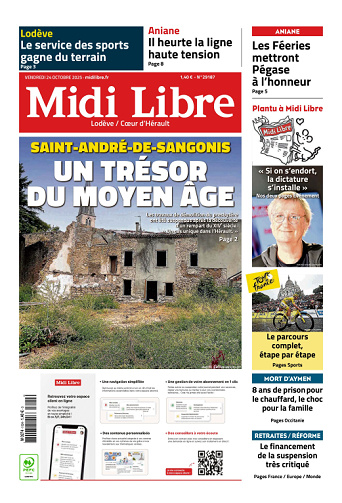 Midi Libre (14 Éditions) Du Vendredi 23 Octobre 2025