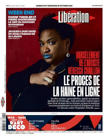 Libération du Samedi 25 et Dimanche 26 Octobre 2025