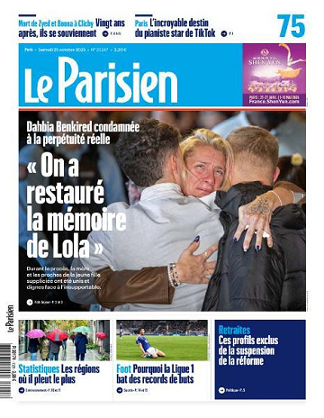 Le Parisien - 25 Octobre 2025