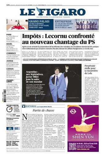 Le Figaro du Samedi 25 et Dimanche 26 Octobre 2025