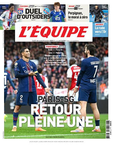 L’equipe du Dimanche 26 Octobre 2025