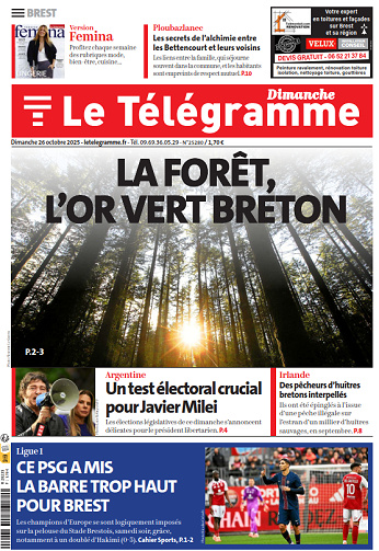 Le Télégramme (9 éditions) - 26 Octobre 2025