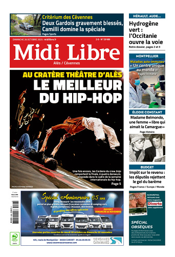 Midi Libre (14 Éditions) Du Dimanche 26 Octobre 2025