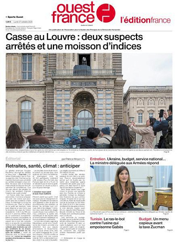 Ouest-France Édition France - 27 Octobre 2025