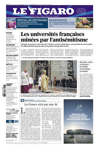 Le Figaro du Mardi 28 Octobre 2025