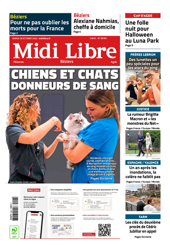 Midi Libre (14 Éditions) Du Mardi 28 Octobre 2025