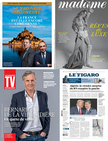 Pack Le Figaro et ses 3 suppléments - Vendredi 31 Octobre 2025