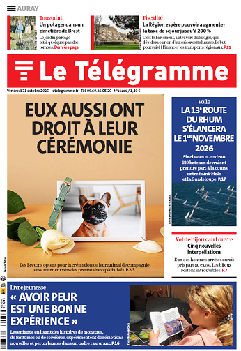 Le Télégramme (19 éditions) - 31 Octobre 2025