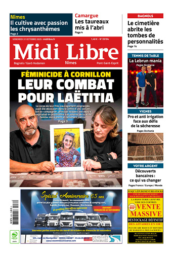 Midi Libre (13 Éditions) Du Vendredi 31 Octobre 2025